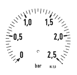 mano průměr 100 - 2,5bar